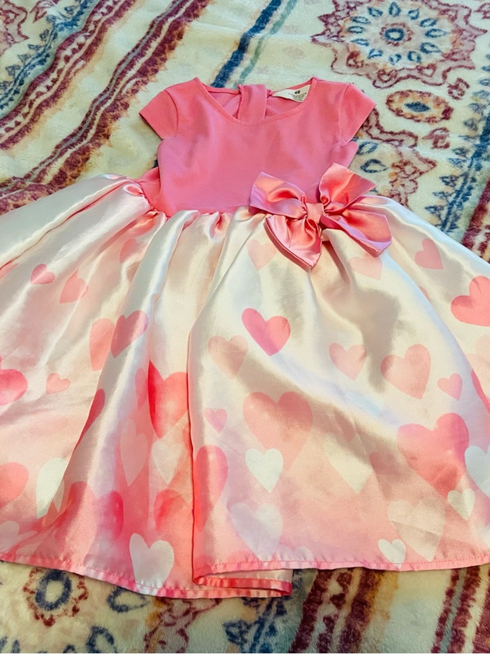 H & M Size 5 Pink Heart Dress New